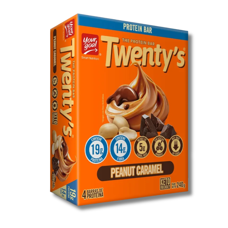 TWENTY'S 21 grs Protein Bar NON SUGAR / 4 y 12 unidades / 60 grs, sabores
