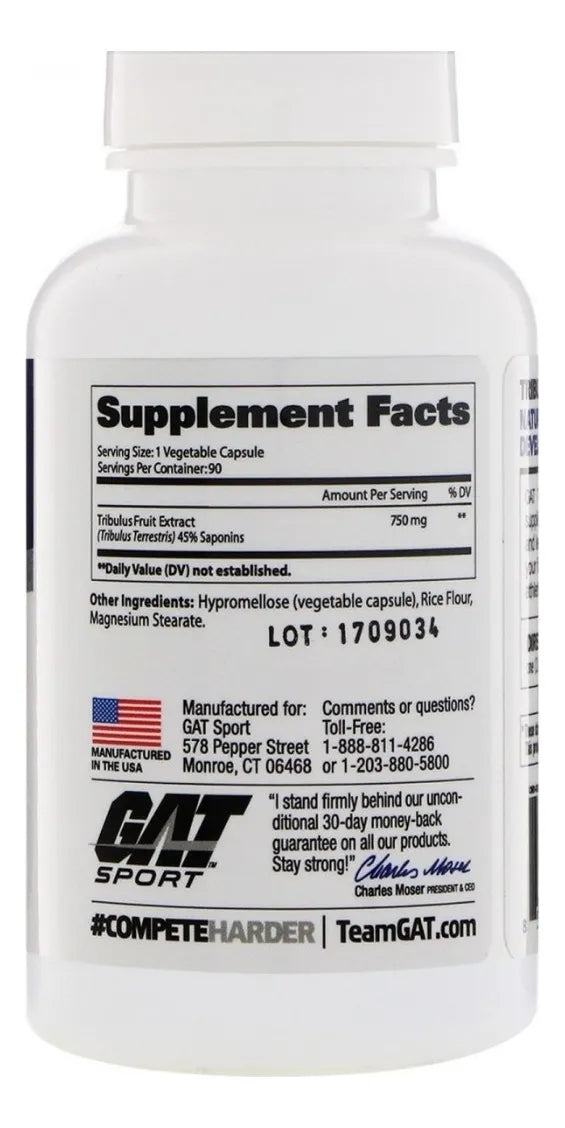 TRIBULUS Men's Performance Enhancer USA - 90 caps / 90 servicios