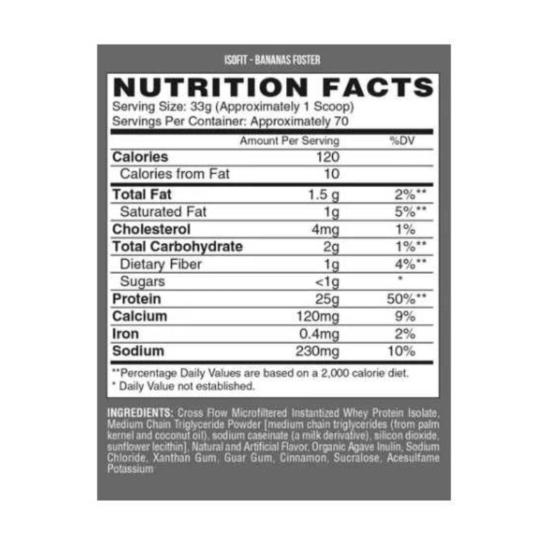ISOFIT Protein Premium Dessert Whey ISOLATE – 5.4 lbs / 70 servicios, sabores