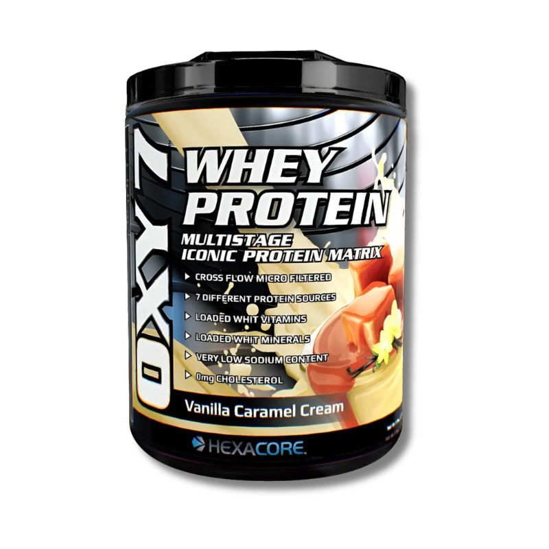 OXY 7 Whey Protein – 5 lbs / 67 servicios, sabores