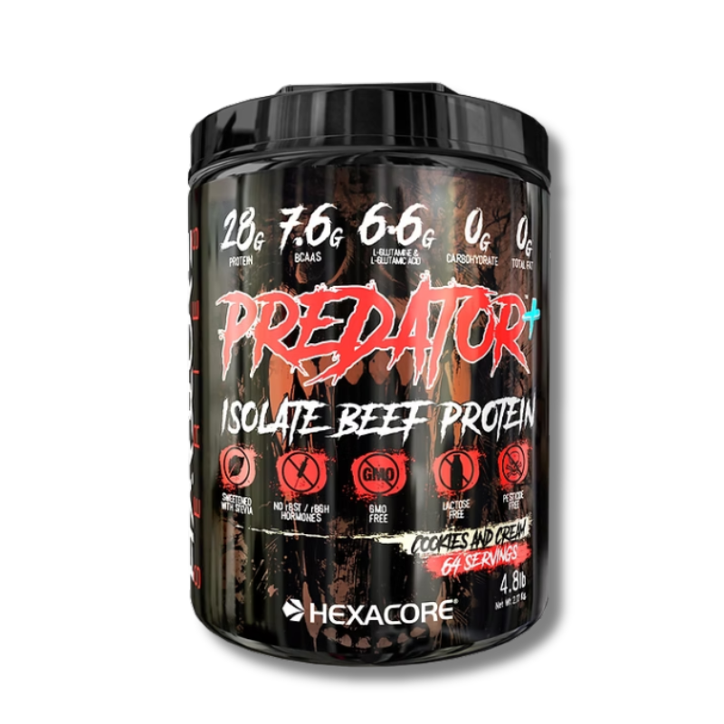 PREDATOR Isolate BEEF Protein – 4.8 lbs / 64 servicios, sabores
