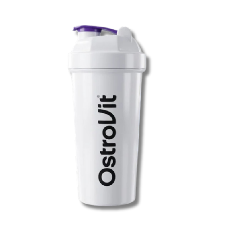 Shaker OSTROVIT c/rejilla mezcladora White - CIERRE FÁCIL - 700 ml