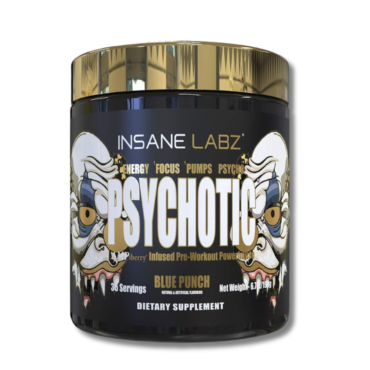 Psychotic GOLD Infused Pre-Workout USA - 357 grs / 60 servicios, sabores