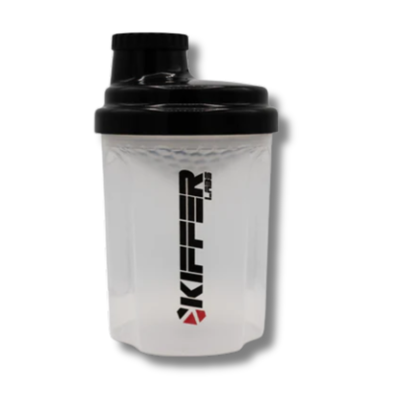 Shaker KIFFER c/rejilla mezcladora Transparente – TAPA ROSCA – 300 ml