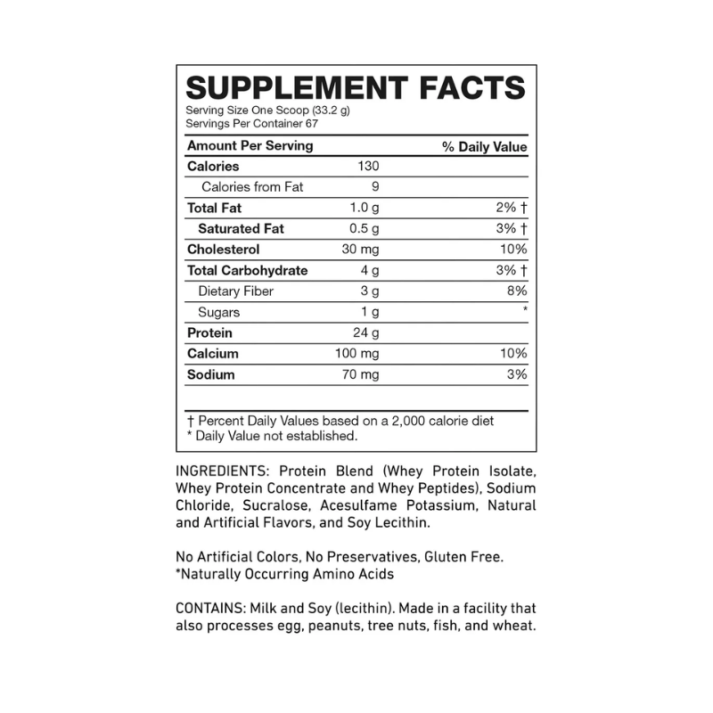 100% PREMIUM WHEY Advanced Protein – 5 lbs / 67 servicios, sabores