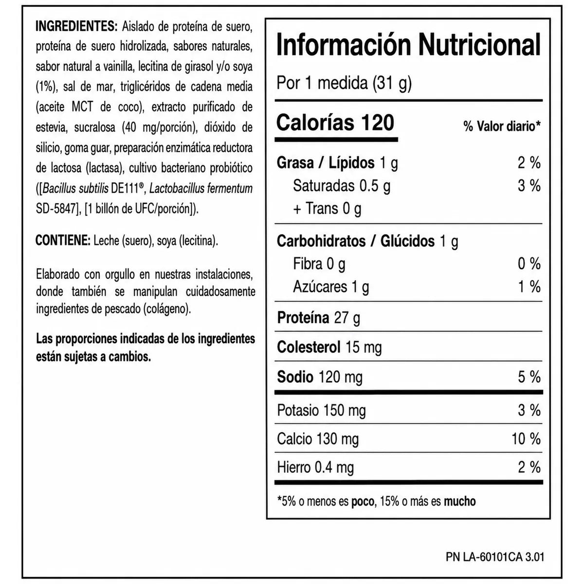 ISO GOLD Premium Whey Protein ISOLATE Shake Mix- 5 lbs / 73 servicios, sabores