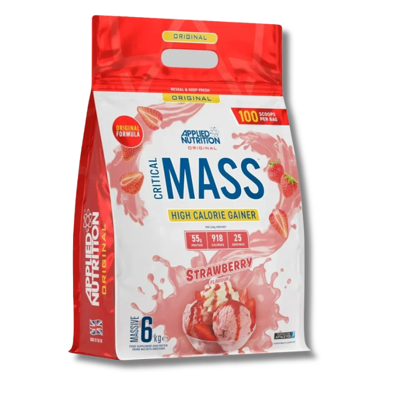 CRITICAL MASS High Calorie Gainer - 6 kg / 25 servicios, sabores