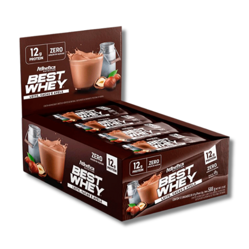 BEST WHEY ZERO 12 grs Protein Bar – 12 unidades / 49 grs, sabores