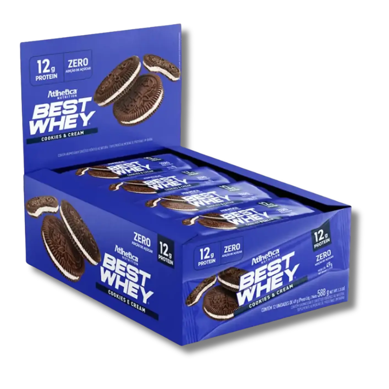 BEST WHEY ZERO 12 grs Protein Bar – 12 unidades / 49 grs, sabores