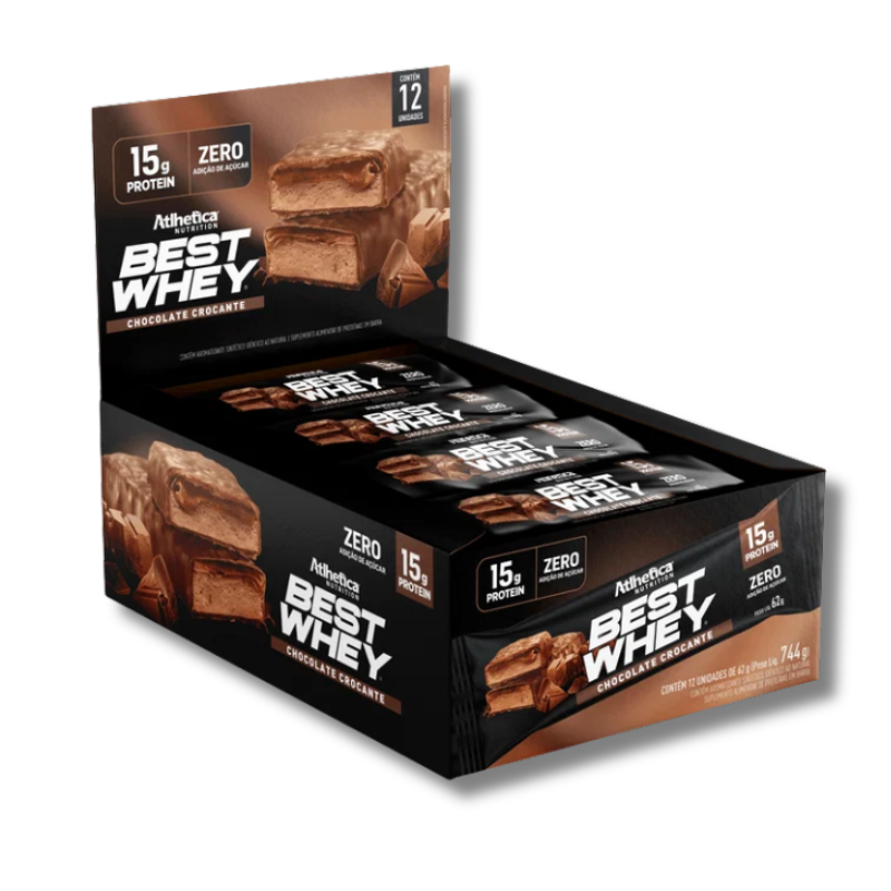 BEST WHEY ZERO 15 grs Protein Bar - 12 unidades / 62 grs, sabores
