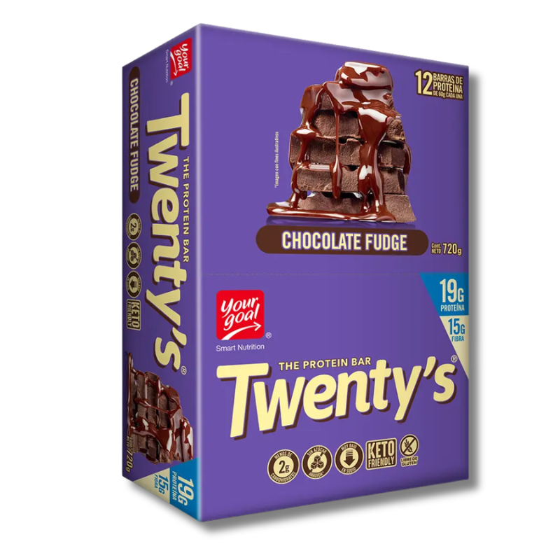 TWENTY'S 21 grs Protein Bar NON SUGAR /  4 y 12 unidades / 60 grs, sabores