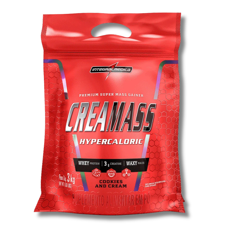 CREAMASS Hypercaloric PREMIUM Super Mass Gainer - 6.6 lbs / 19 servicios, sabores