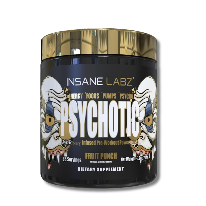 Psychotic GOLD Infused Pre-Workout USA - 208 grs / 35 servicios, sabores