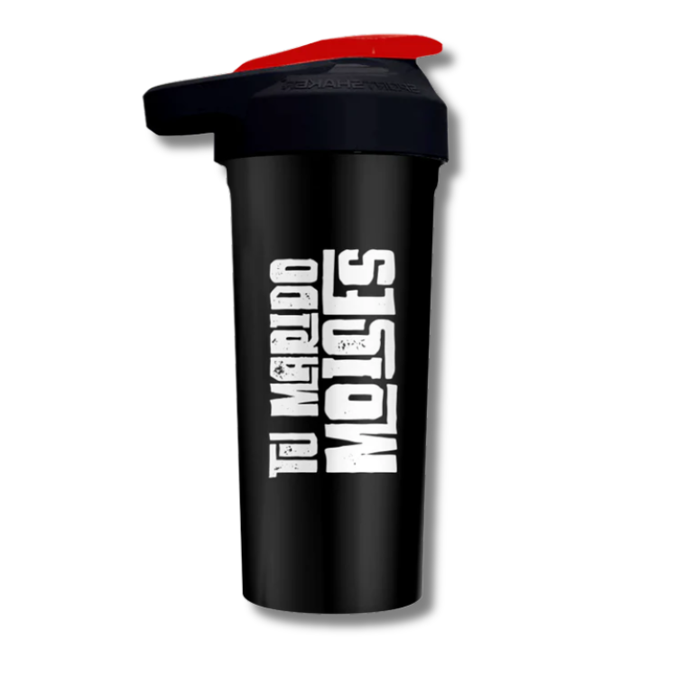 Shaker TU MARIDO MOISES c/rejilla mezcladora - CIERRE FÁCIL Black - 700 ml (Made in USA)