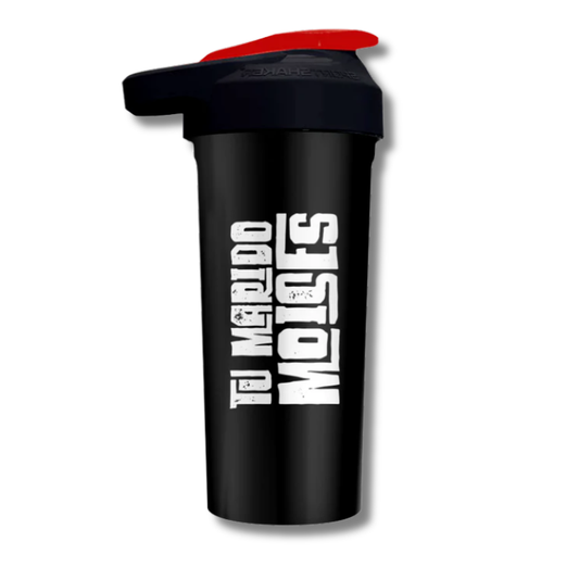 Shaker TU MARIDO MOISES c/rejilla mezcladora - CIERRE FÁCIL Black - 700 ml (Made in USA)