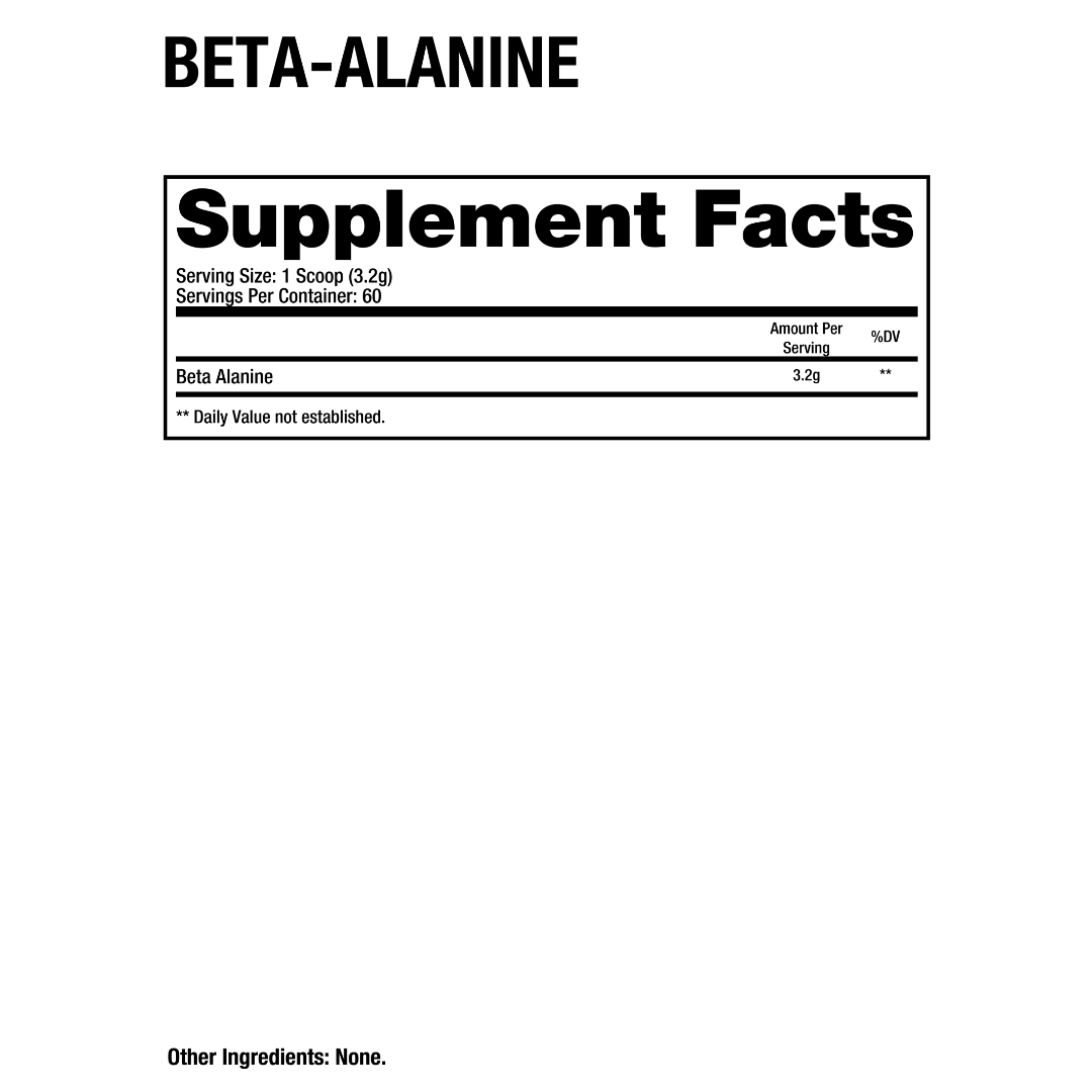 BETA ALANINA Essentials - 192 grs / 60 servicios, unflavored