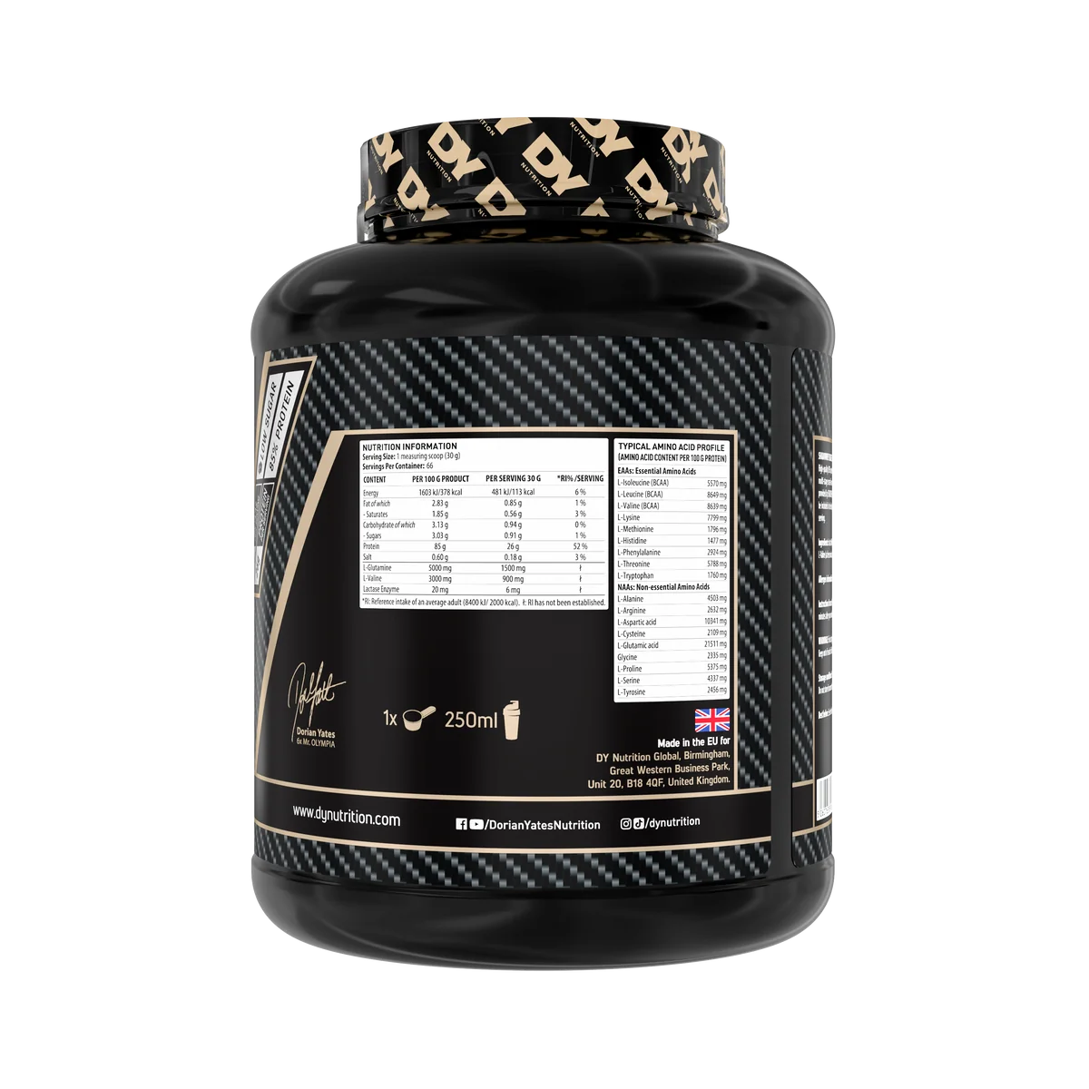Shadowhey ISOLATE 100% Whey Protein - 2000 grs / 66 servicios, sabores