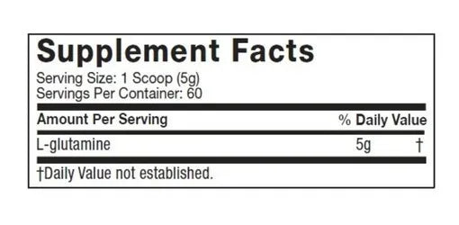 100% GLUTAMINA Platinum - 300 grs / 60 servicios, unflavored