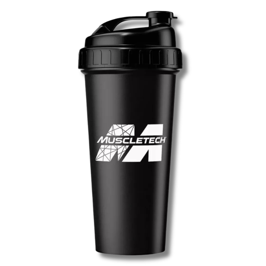 Shaker MUSCLETECH c/batidor Black - CIERRE FÁCIL - 700 ml