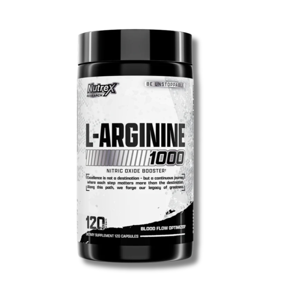 L-ARGININA 1000 Nitric Oxide Booster - 120 caps / 60 servicios