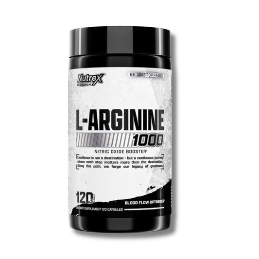 L-ARGININA 1000 Nitric Oxide Booster - 120 caps / 60 servicios