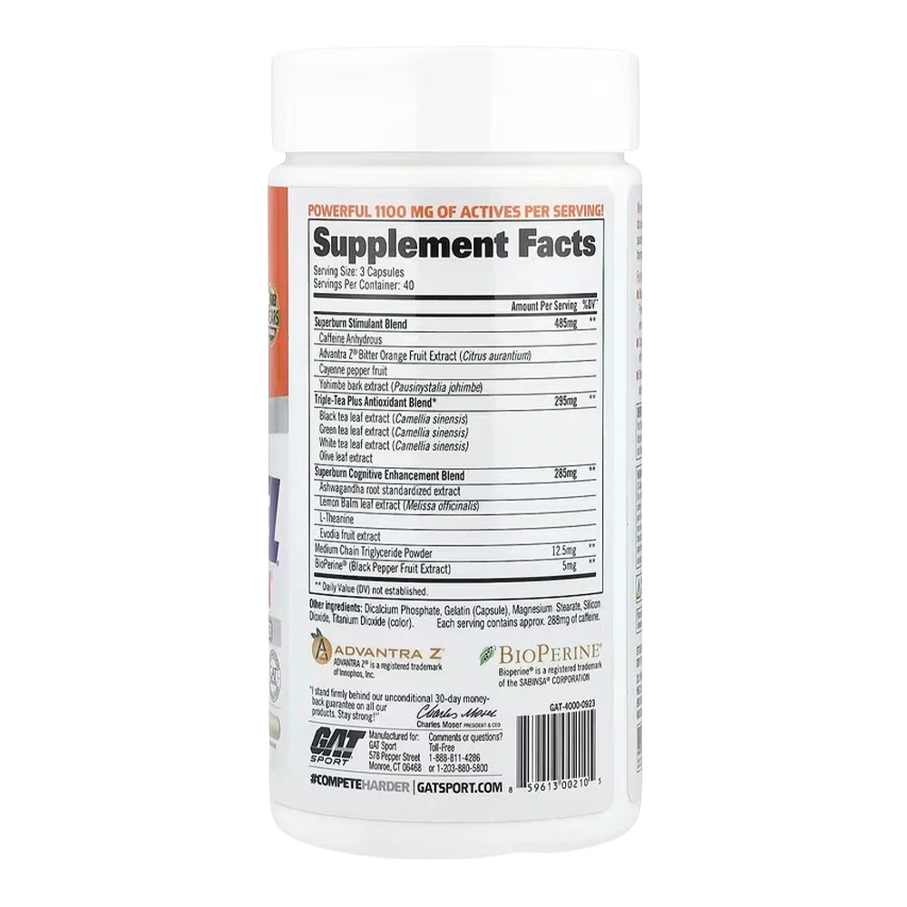 JETFUEL SuperBurn USA - 120 caps / 40 servicios