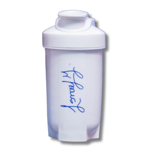 Shaker ISMAEL MARTÍNEZ c/rejilla mezcladora - CIERRE FÁCIL White - 400 ml (Made in USA)