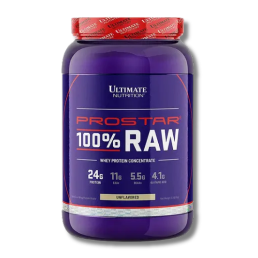 PROSTAR 100% RAW Whey Protein Concentrate - 2.2 lbs / 33 servicios, unflavored (PARA COCINAR)