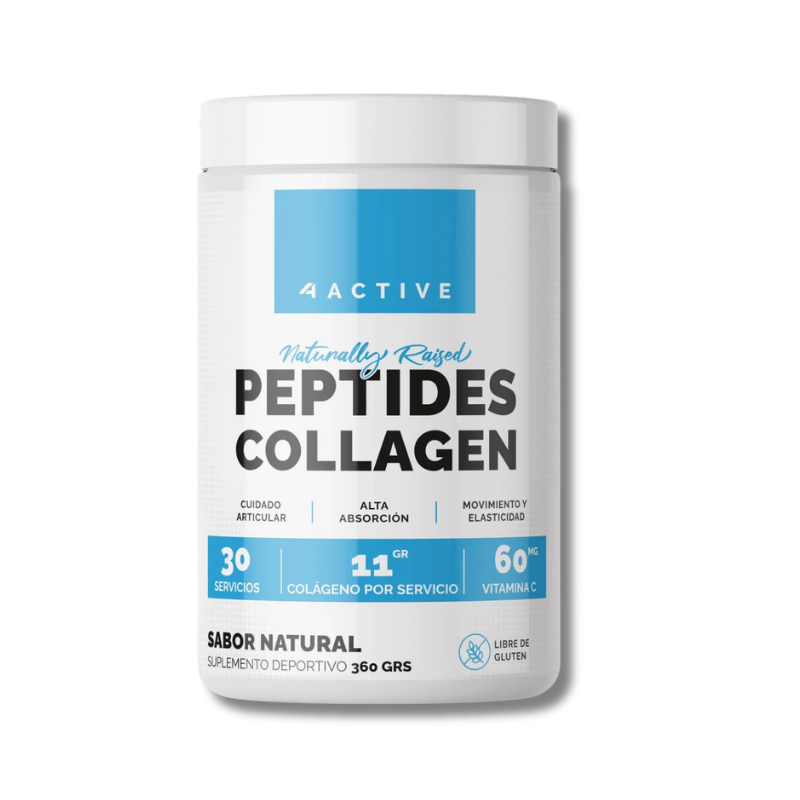 Colágeno PEPTIDOS Naturally Raised - 360 grs / 30 servicios, unflavored