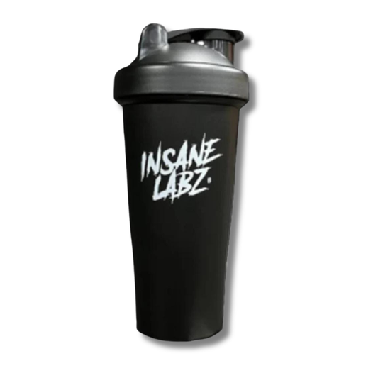 Shaker INSANE LABZ c/rejilla mezcladora Black - CIERRE FÁCIL - 700 ml