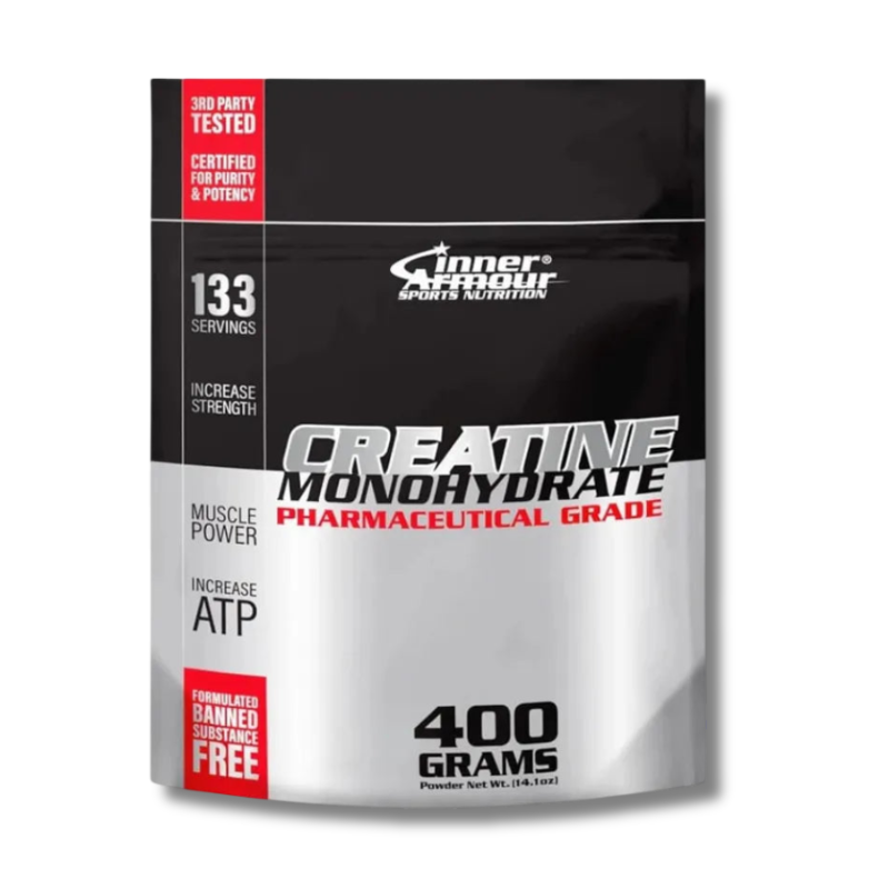 Creatina Monohydrate PHARMACEUTICAL GRADE - 400 grs / 133 servicios, unflavored