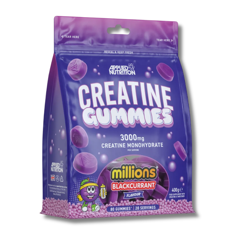 Creatina Monohydrate GUMMIES - 80 gomas / 20 servicios / Sabores