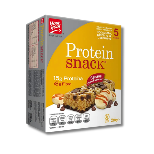 Protein SNACK 15 grs - 5 unidades / 42 grs, Banana, Chips & Caramel
