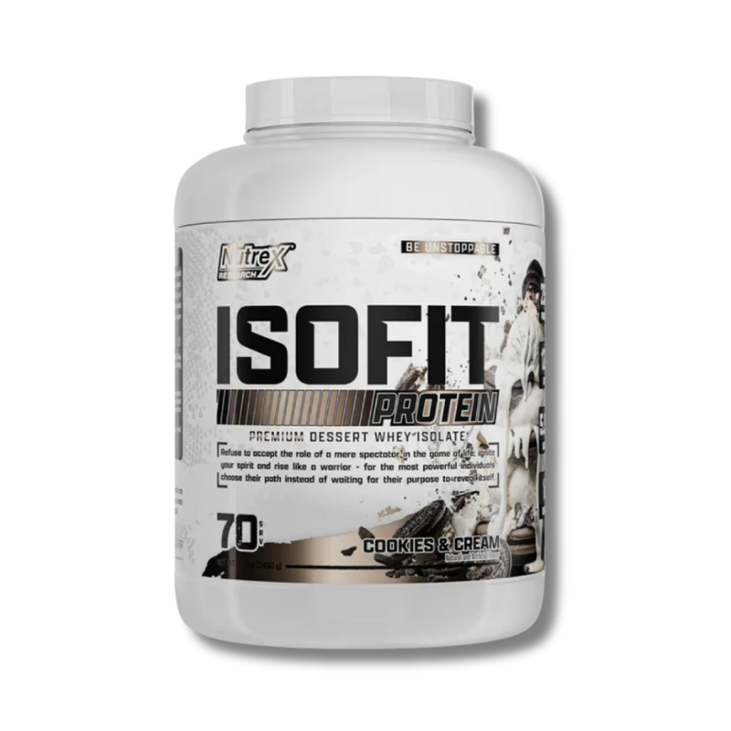 ISOFIT Protein Premium Dessert Whey ISOLATE – 5.4 lbs / 70 servicios, sabores