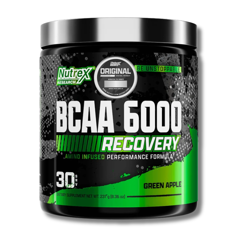 BCAA 6000 Recovery – 225 grs / 30 servicios, sabores