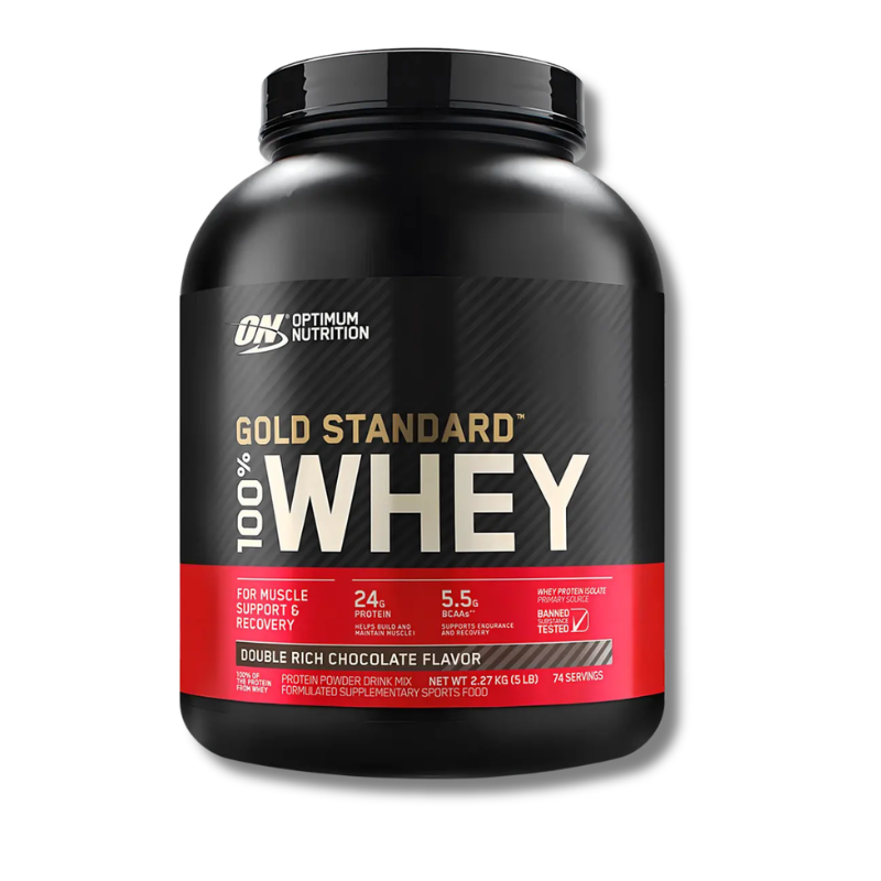 GOLD STANDARD 100% Whey – 5 lbs / 73 servicios, sabores