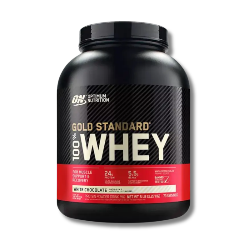 GOLD STANDARD 100% Whey – 5 lbs / 73 servicios, sabores