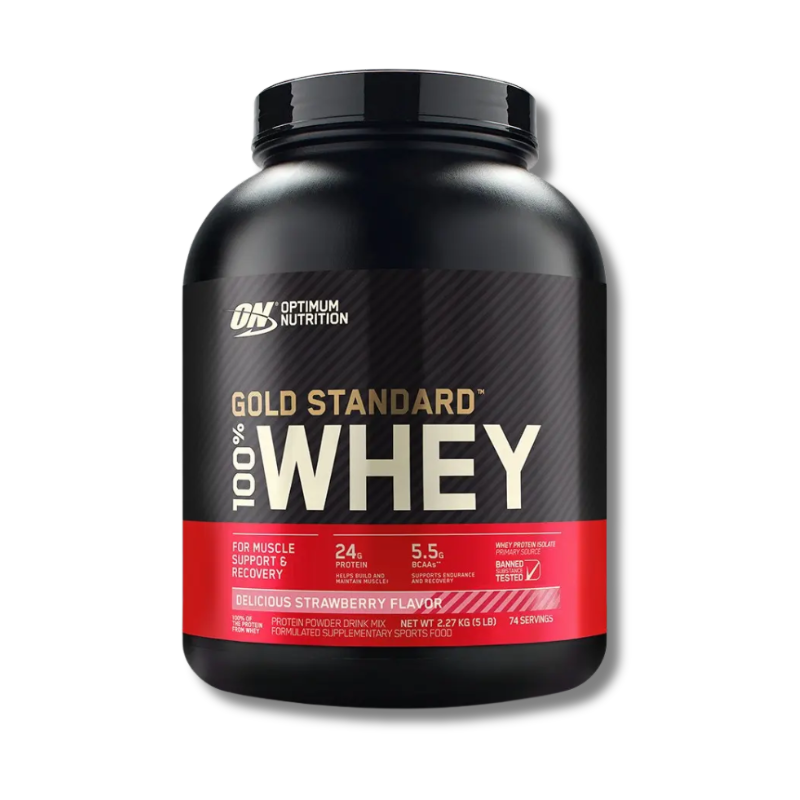 GOLD STANDARD 100% Whey – 5 lbs / 73 servicios, sabores