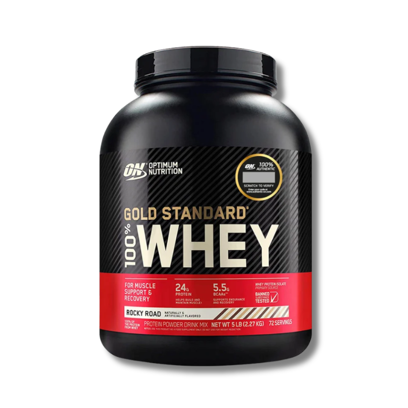 GOLD STANDARD 100% Whey – 5 lbs / 73 servicios, sabores
