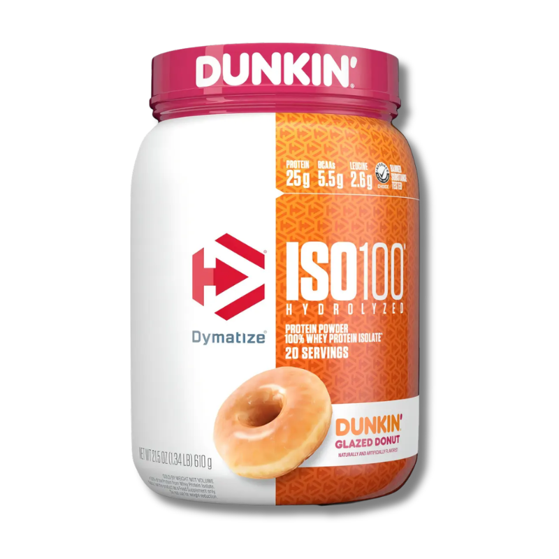 ISO 100 Hydrolyzed DUNKIN’ - 1.34 lbs / 20 servicios, sabores