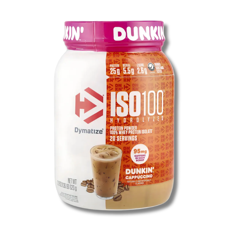 ISO 100 Hydrolyzed DUNKIN’ - 1.34 lbs / 20 servicios, sabores
