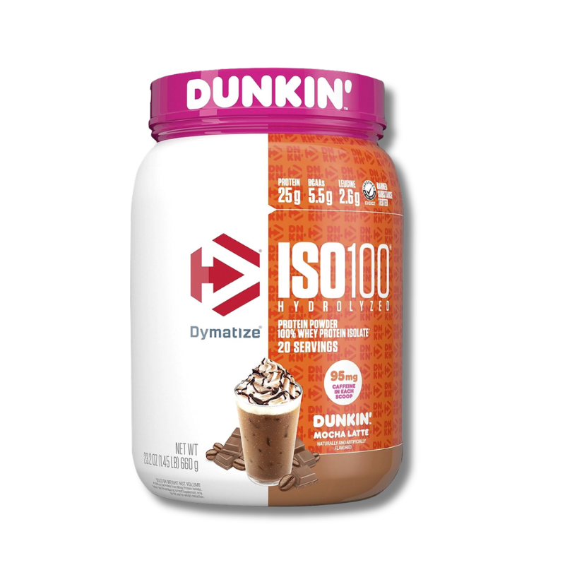 ISO 100 Hydrolyzed DUNKIN’ - 1.34 lbs / 20 servicios, sabores