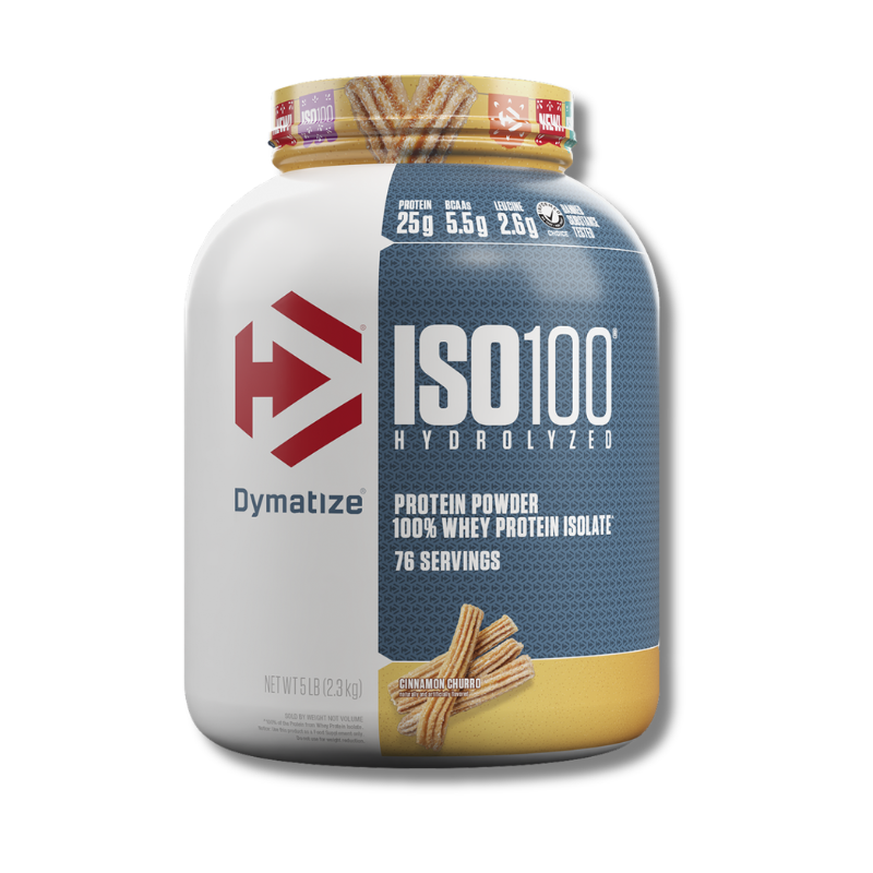 ISO 100 Hydrolyzed – 5 lbs / 75 servicios, sabores