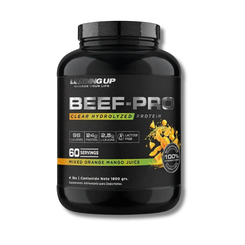 BEEF-PRO Clear Hydrolyzed Protein - 4 lbs / 60 servicios, (TEXTURA DE JUGO), sabores