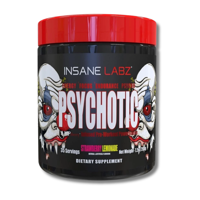 Psychotic RED Infused Pre-Workout USA / 35 servicios, sabores