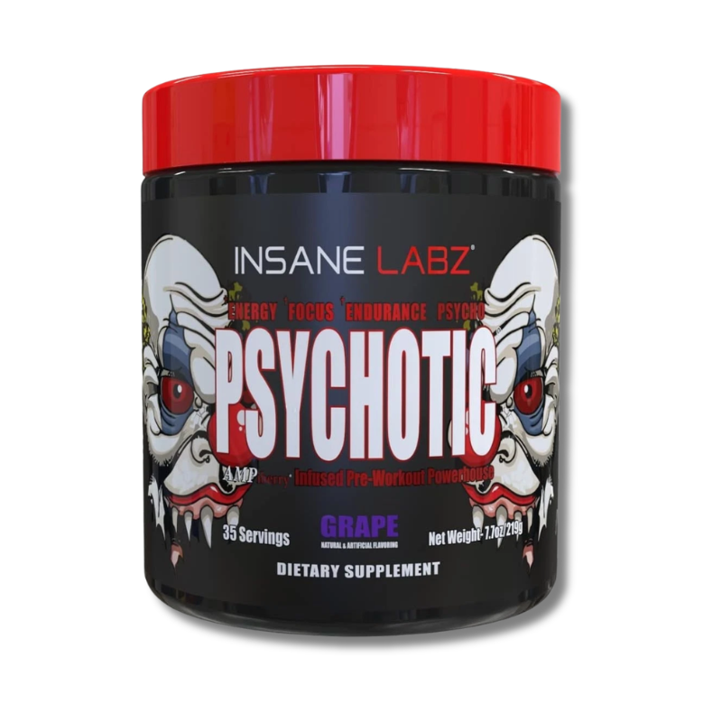 Psychotic RED Infused Pre-Workout USA / 35 servicios, sabores