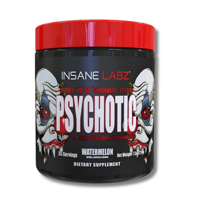 Psychotic RED Infused Pre-Workout USA / 35 servicios, sabores