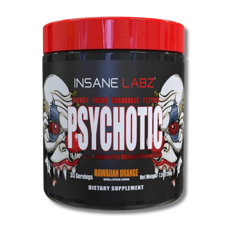 Psychotic RED Infused Pre-Workout USA / 35 servicios, sabores