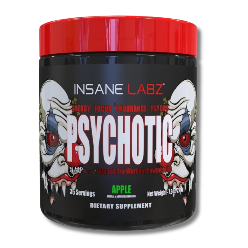 Psychotic RED Infused Pre-Workout USA / 35 servicios, sabores