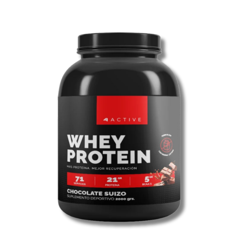 WHEY Protein (SIN Gluten / Lactosa / Azúcar) - 2000 grs / 71 servicios, sabores